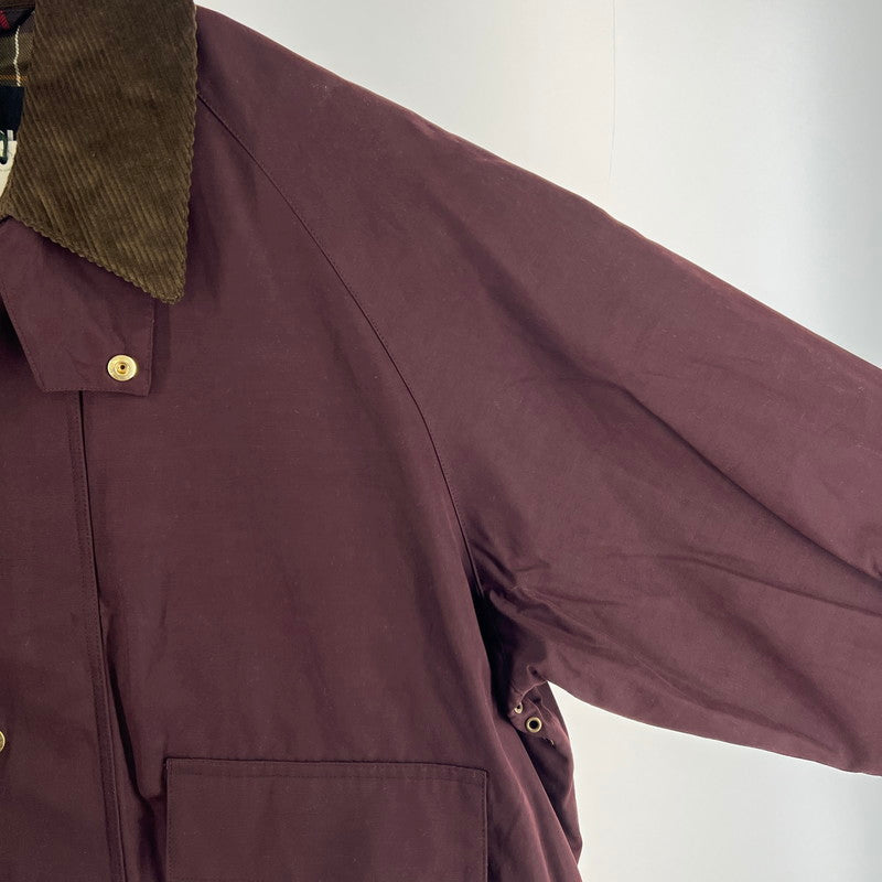 【中古美品】【メンズ】 BARBOUR バブアー 261MCAS102 BORROWDALE ボロウデイル ショートブルゾン 141-260519-ky-04-fuzh サイズ：40 カラー：ワイン 万代Net店