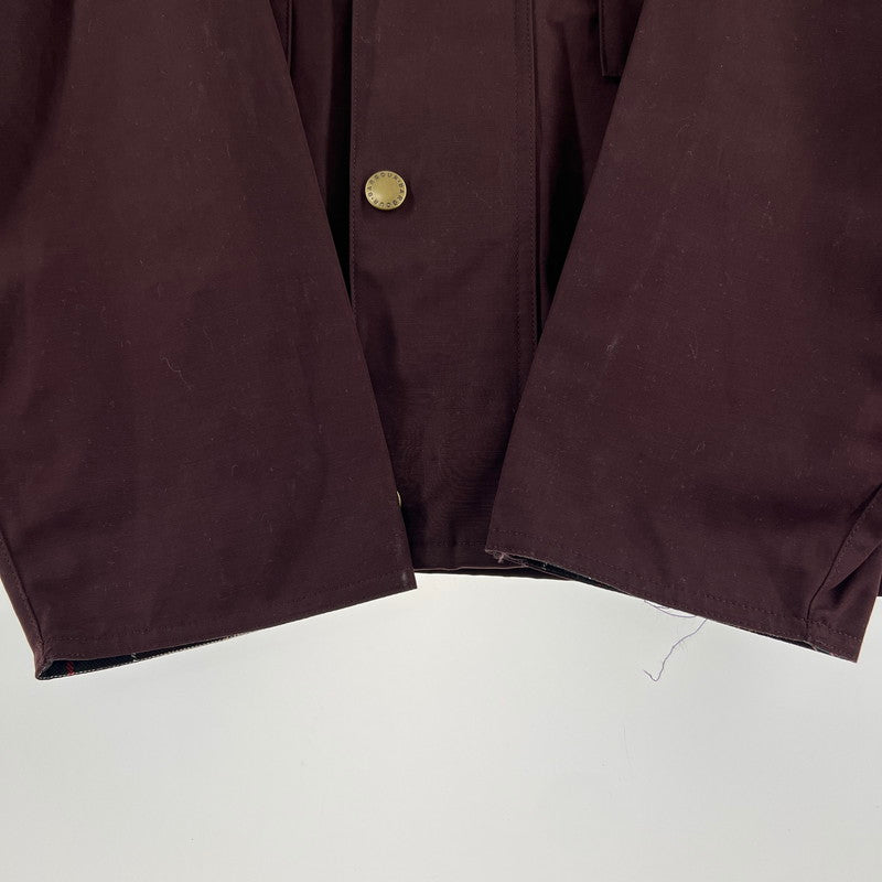【中古美品】【メンズ】 BARBOUR バブアー 261MCAS102 BORROWDALE ボロウデイル ショートブルゾン 141-260519-ky-04-fuzh サイズ：40 カラー：ワイン 万代Net店