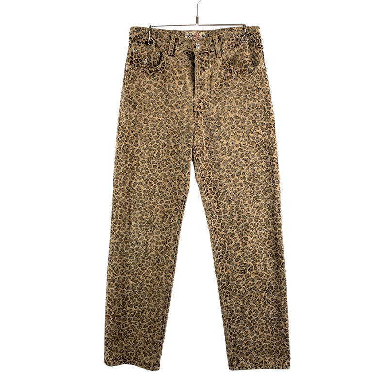 【中古品】【メンズ】 STUSSY 25SS NEW CLASSIC JEANS DENIM LEOPARD ステューシー ニュークラシックジーンズ デニムパンツ ボトムス ブランド 古着 153-260614-gm-22-fuz サイズ：30 カラー：ブラウン 万代Net店