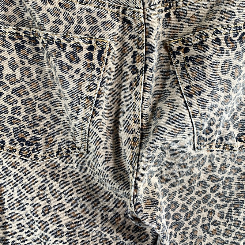 【中古品】【メンズ】 STUSSY 25SS NEW CLASSIC JEANS DENIM LEOPARD ステューシー ニュークラシックジーンズ デニムパンツ ボトムス ブランド 古着 153-260614-gm-22-fuz サイズ：30 カラー：ブラウン 万代Net店