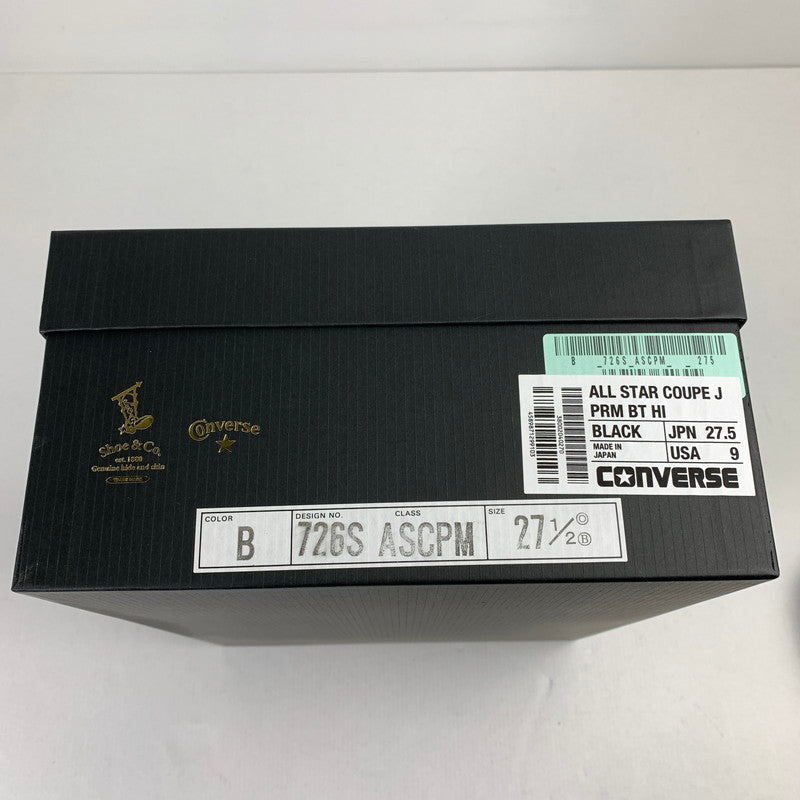 【中古品】【メンズ】 CONVERSE×REGAL SHOE & CO. ALL STAR COUPE J PRM BT HI BLACK コンバース リーガル メンズ 27.5cm 箱付属 靴 ブーツ 164-260527-io-10-fuzh 万代Net店