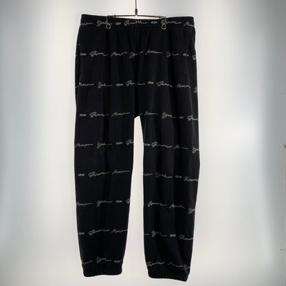 【中古品】【メンズ】 SUPREME シュプリーム SCRIPT STIPE SWEATPANTS スクリプト ストライプ スウェットパンツ メンズ Lサイズ ブラック 149-260517-io-05-fuzh 万代Net店