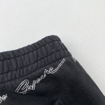 【中古品】【メンズ】 SUPREME シュプリーム SCRIPT STIPE SWEATPANTS スクリプト ストライプ スウェットパンツ メンズ Lサイズ ブラック 149-260517-io-05-fuzh 万代Net店