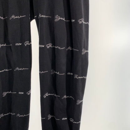【中古品】【メンズ】 SUPREME シュプリーム SCRIPT STIPE SWEATPANTS スクリプト ストライプ スウェットパンツ メンズ Lサイズ ブラック 149-260517-io-05-fuzh 万代Net店