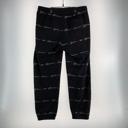 【中古品】【メンズ】 SUPREME シュプリーム SCRIPT STIPE SWEATPANTS スクリプト ストライプ スウェットパンツ メンズ Lサイズ ブラック 149-260517-io-05-fuzh 万代Net店