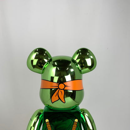 【中古品】 現状渡し品 BE@RBRICK MICHELANGELO CHROME Ver. 1000％ ベアブリック ミケランジェロ クロームメッキ 本体のみ 足裏にキズあり 055-260512-io-27-fuzh 万代Net店