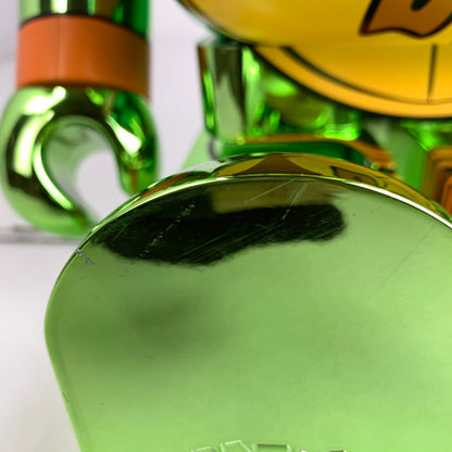 【中古品】 現状渡し品 BE@RBRICK MICHELANGELO CHROME Ver. 1000％ ベアブリック ミケランジェロ クロームメッキ 本体のみ 足裏にキズあり 055-260512-io-27-fuzh 万代Net店