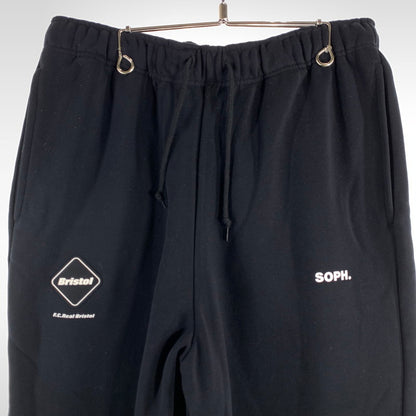 【中古美品】【メンズ】 F.C.REAL BRISTOL エフシー レアル ブリストル EMBLEM SWEAT PANTS エンブレム スウェット パンツ メンズ Sサイズ ブラック 153-260516-io-02-fuzh 万代Net店