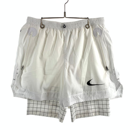 【中古美品】【メンズ】 OFF WHITE×NIKE U NRG SHORT オフホワイト×ナイキ NRG ショートパンツ ハーフパンツ ボトムス ブランド 古着 153-260614-gm-07-fuz サイズ：L カラー：ホワイト 万代Net店