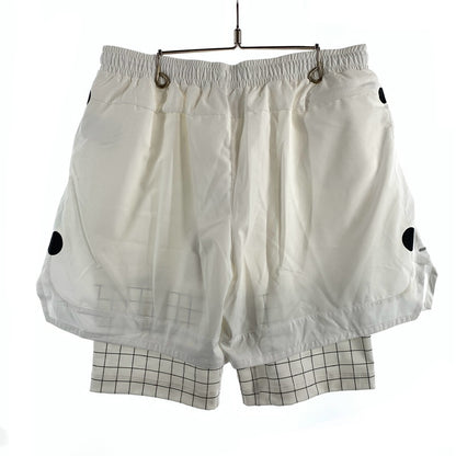 【中古美品】【メンズ】 OFF WHITE×NIKE U NRG SHORT オフホワイト×ナイキ NRG ショートパンツ ハーフパンツ ボトムス ブランド 古着 153-260614-gm-07-fuz サイズ：L カラー：ホワイト 万代Net店