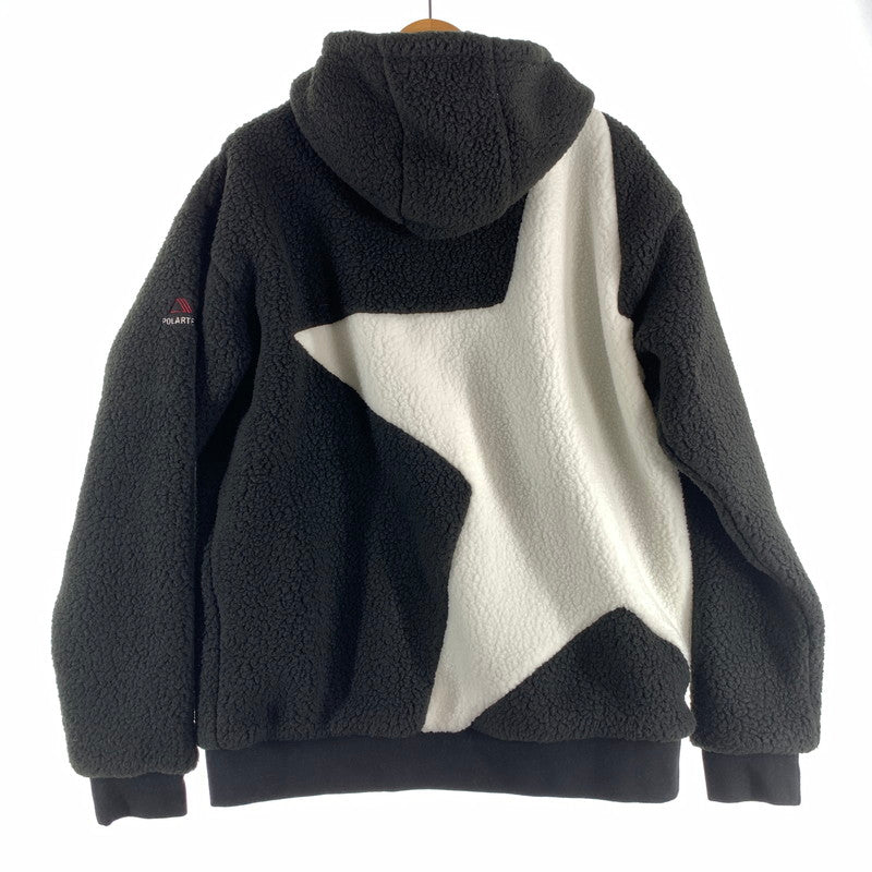 【中古美品】【メンズ】 F.C.REAL BRISTOL エフシー レアル ブリストル POLARTEC BOA FLEECE BIG STAR HOODIE ポーラテック ボア フリース ビッグ スター フーディ メンズ Lサイズ ブラック 142-260516-io-05-fuzh 万代Net店