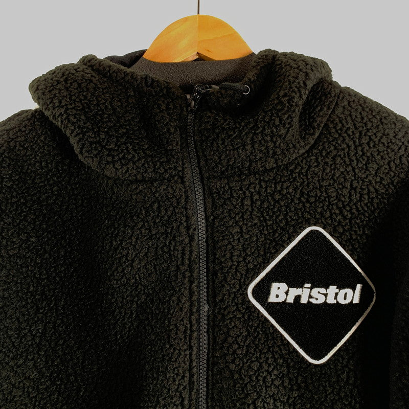 【中古美品】【メンズ】 F.C.REAL BRISTOL エフシー レアル ブリストル POLARTEC BOA FLEECE BIG STAR HOODIE ポーラテック ボア フリース ビッグ スター フーディ メンズ Lサイズ ブラック 142-260516-io-05-fuzh 万代Net店