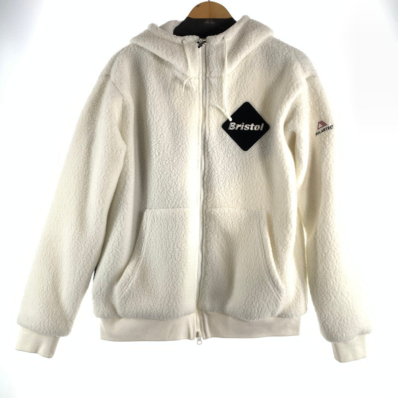 【中古美品】【メンズ】 F.C.REAL BRISTOL エフシー レアル ブリストル POLARTEC BOA FLEECE BIG STAR HOODIE ポーラテック ボア フリース ビッグ スター フーディ メンズ Mサイズ ホワイト 142-260516-io-04-fuzh 万代Net店