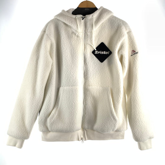 【中古美品】【メンズ】 F.C.REAL BRISTOL エフシー レアル ブリストル POLARTEC BOA FLEECE BIG STAR HOODIE ポーラテック ボア フリース ビッグ スター フーディ メンズ Mサイズ ホワイト 142-260516-io-04-fuzh 万代Net店