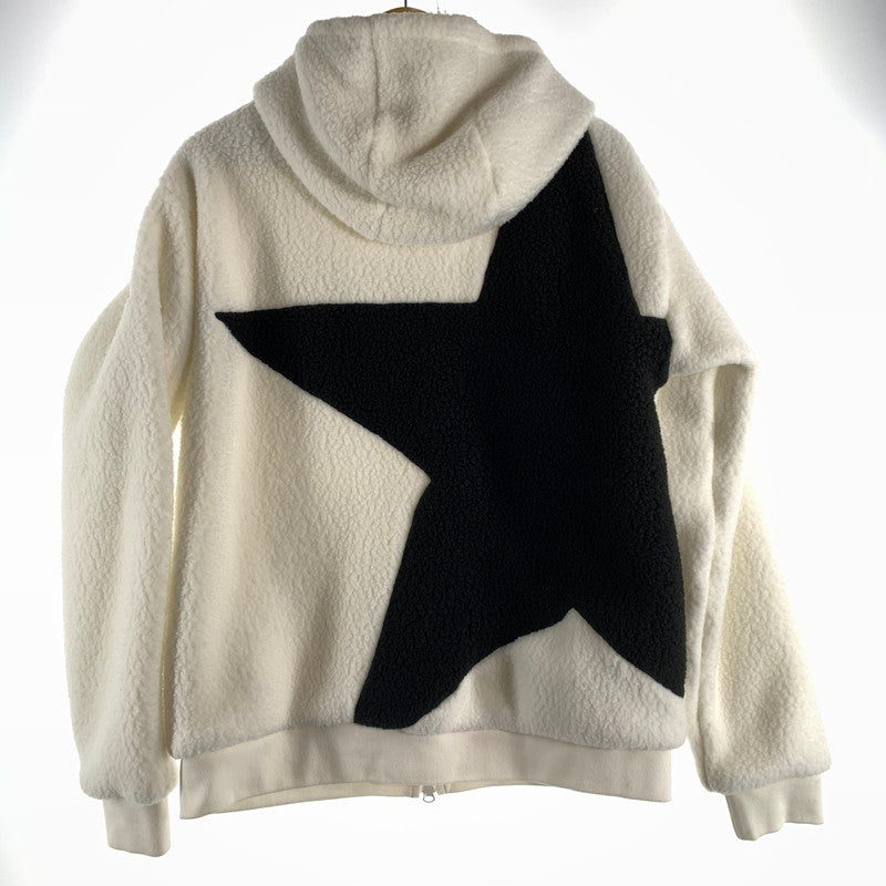 【中古美品】【メンズ】 F.C.REAL BRISTOL エフシー レアル ブリストル POLARTEC BOA FLEECE BIG STAR HOODIE ポーラテック ボア フリース ビッグ スター フーディ メンズ Mサイズ ホワイト 142-260516-io-04-fuzh 万代Net店