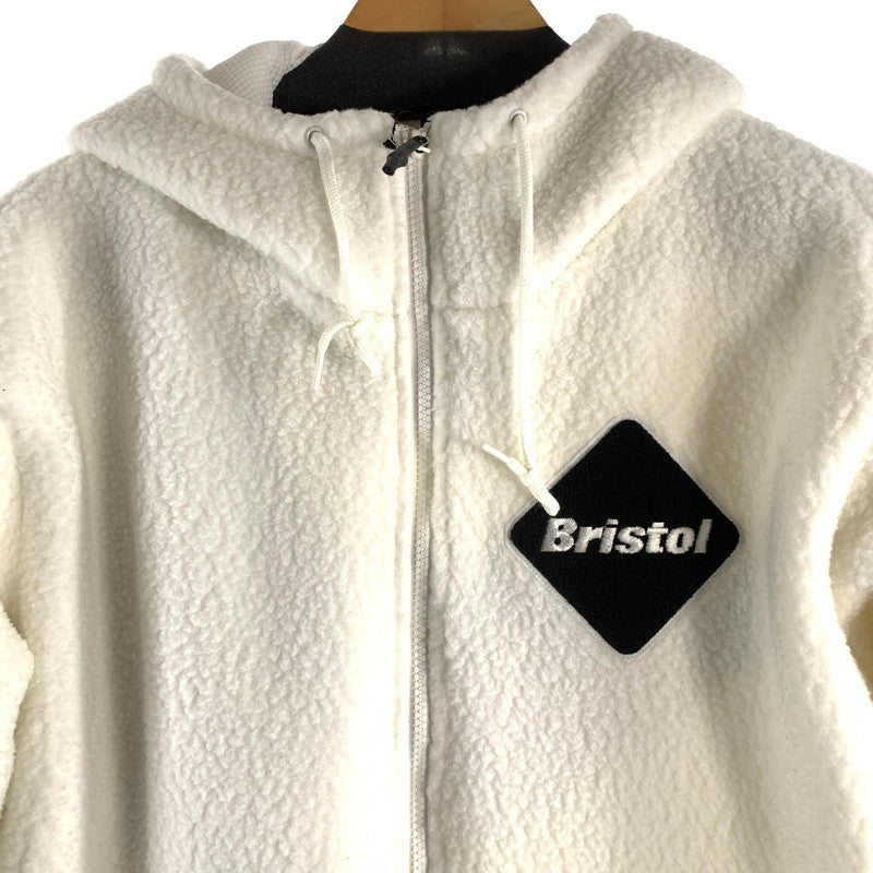 【中古美品】【メンズ】 F.C.REAL BRISTOL エフシー レアル ブリストル POLARTEC BOA FLEECE BIG STAR HOODIE ポーラテック ボア フリース ビッグ スター フーディ メンズ Mサイズ ホワイト 142-260516-io-04-fuzh 万代Net店