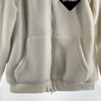 【中古美品】【メンズ】 F.C.REAL BRISTOL エフシー レアル ブリストル POLARTEC BOA FLEECE BIG STAR HOODIE ポーラテック ボア フリース ビッグ スター フーディ メンズ Mサイズ ホワイト 142-260516-io-04-fuzh 万代Net店