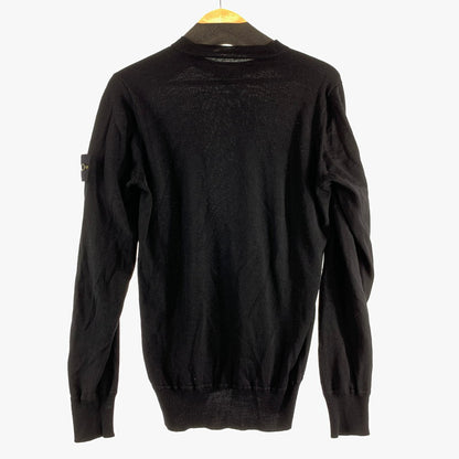 【中古品】【メンズ】 STONE ISLAND ストーンアイランド CREWNECK KNIT クルーネック ニット セーター メンズ Sサイズ ブラック 141-260516-io-03-fuzh 万代Net店