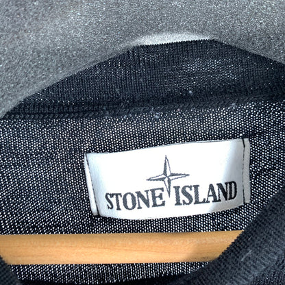 【中古品】【メンズ】 STONE ISLAND ストーンアイランド CREWNECK KNIT クルーネック ニット セーター メンズ Sサイズ ブラック 141-260516-io-03-fuzh 万代Net店