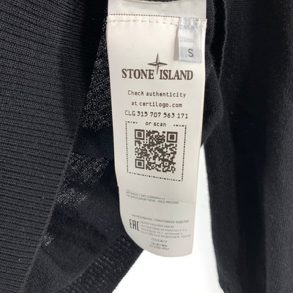【中古品】【メンズ】 STONE ISLAND ストーンアイランド CREWNECK KNIT クルーネック ニット セーター メンズ Sサイズ ブラック 141-260516-io-03-fuzh 万代Net店
