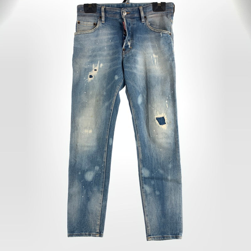 【中古品】【メンズ】 DSQUARED2 ディースクエアード2 SKATER JEANS スケーター ジーンズ パンツ デニム ダメージ メンズ 46サイズ 152-260516-io-01-fuzh 万代Net店