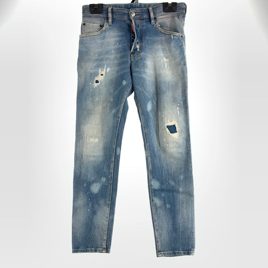【中古品】【メンズ】 DSQUARED2 ディースクエアード2 SKATER JEANS スケーター ジーンズ パンツ デニム ダメージ メンズ 46サイズ 152-260516-io-01-fuzh 万代Net店