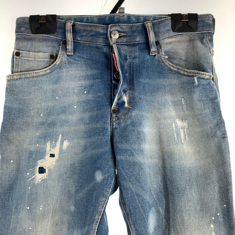 【中古品】【メンズ】 DSQUARED2 ディースクエアード2 SKATER JEANS スケーター ジーンズ パンツ デニム ダメージ メンズ 46サイズ 152-260516-io-01-fuzh 万代Net店