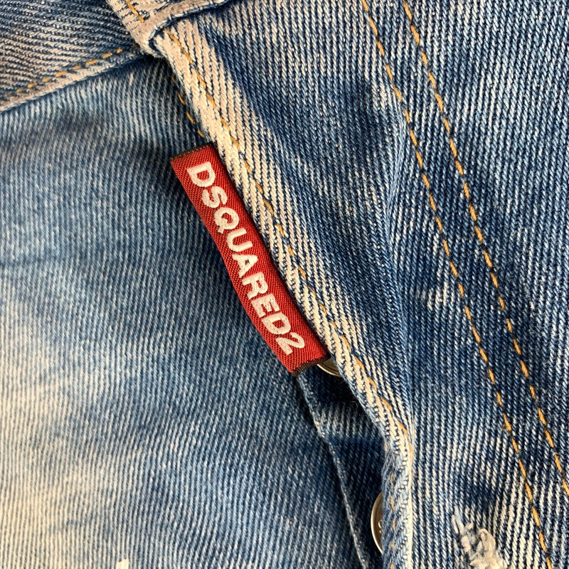 【中古品】【メンズ】 DSQUARED2 ディースクエアード2 SKATER JEANS スケーター ジーンズ パンツ デニム ダメージ メンズ 46サイズ 152-260516-io-01-fuzh 万代Net店