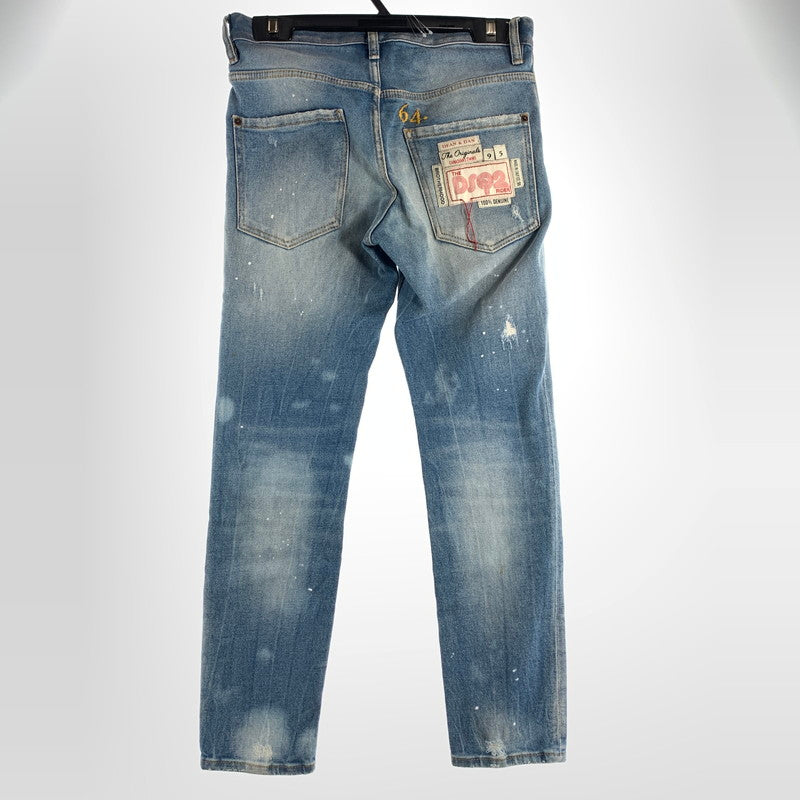 【中古品】【メンズ】 DSQUARED2 ディースクエアード2 SKATER JEANS スケーター ジーンズ パンツ デニム ダメージ メンズ 46サイズ 152-260516-io-01-fuzh 万代Net店