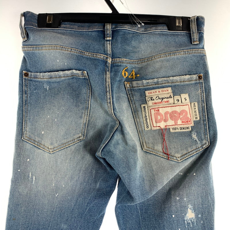 【中古品】【メンズ】 DSQUARED2 ディースクエアード2 SKATER JEANS スケーター ジーンズ パンツ デニム ダメージ メンズ 46サイズ 152-260516-io-01-fuzh 万代Net店
