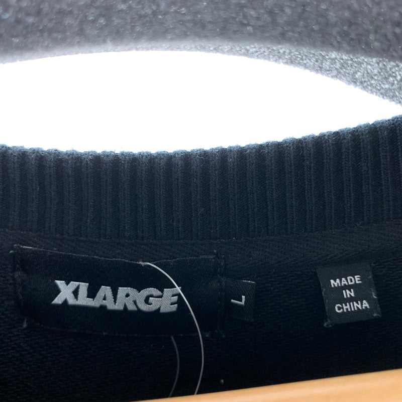 【中古品】【メンズ】 XLARGE エクストララージ SWEAT SHIRT カラーBLACK SIZE:L 142-260925-ky-07-fuzh 万代Net店