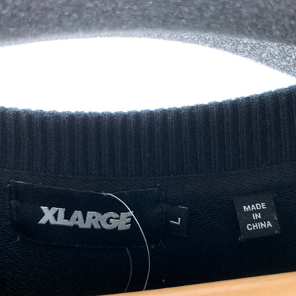 【中古品】【メンズ】 XLARGE エクストララージ SWEAT SHIRT カラーBLACK SIZE:L 142-260925-ky-07-fuzh 万代Net店