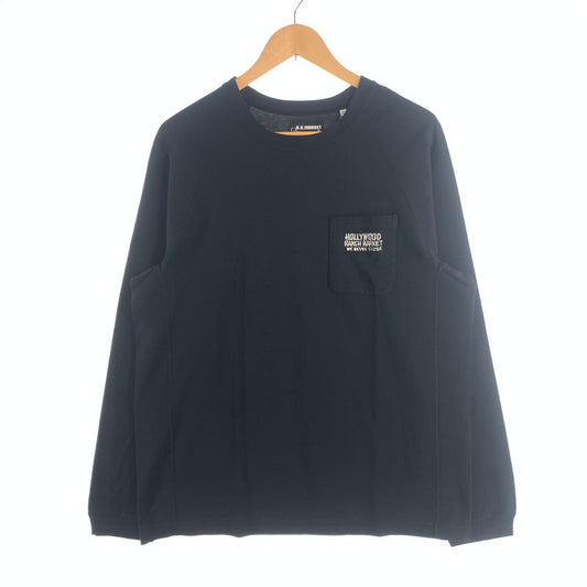 【中古美品】【メンズ】 H.R.MARKET ハリウッドランチマーケット 長袖Tシャツ カットソー ブランド 古着 145-260725-gm-25-fuzh サイズ：XL カラー：ブラック 万代Net店