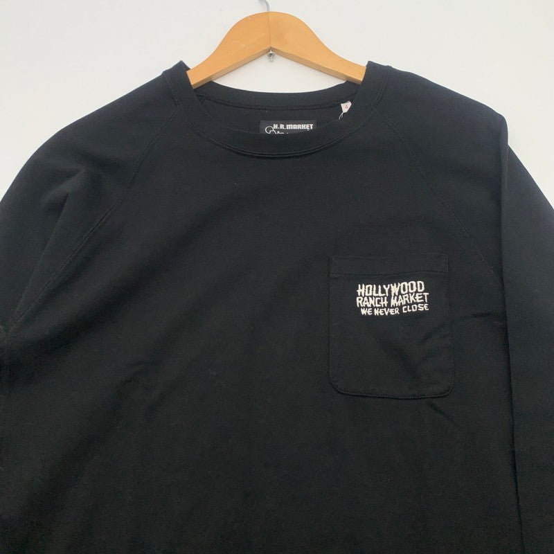 【中古美品】【メンズ】 H.R.MARKET ハリウッドランチマーケット 長袖Tシャツ カットソー ブランド 古着 145-260725-gm-25-fuzh サイズ：XL カラー：ブラック 万代Net店