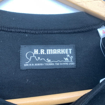 【中古美品】【メンズ】 H.R.MARKET ハリウッドランチマーケット 長袖Tシャツ カットソー ブランド 古着 145-260725-gm-25-fuzh サイズ：XL カラー：ブラック 万代Net店