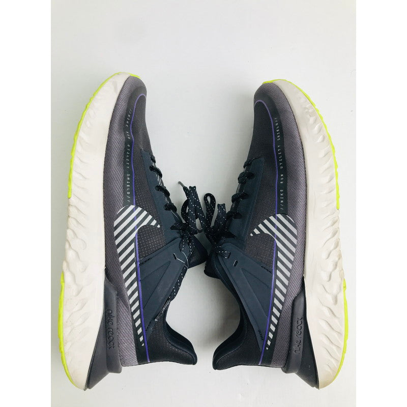 【中古品】【メンズ】 NIKE ナイキ BQ3382-002 LEGEND REACT 2 SHIELD レジェンド リアクト 2 シールド スニーカー 靴 160-260728-mh-06-fuzh サイズ：28cm カラー：チャコール 万代Net店