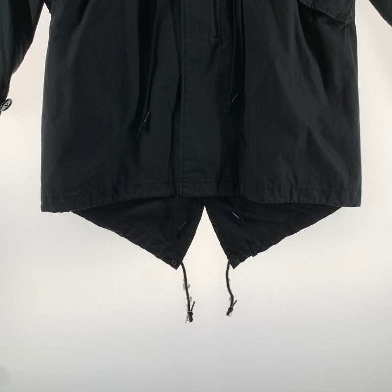 【中古品】【メンズ】 AUDIENCE オーディエンス モッズコート カラーBLACK SIZE:02 ライナー付 140-260722-ky-25-fuzh 万代Net店