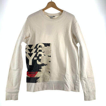 【中古品】【メンズ】 Y-3 ワイスリー CREW SWEATSHIRT クルー スウェットシャツ メンズ Mサイズ ホワイト 140-260516-io-07-fuzh 万代Net店