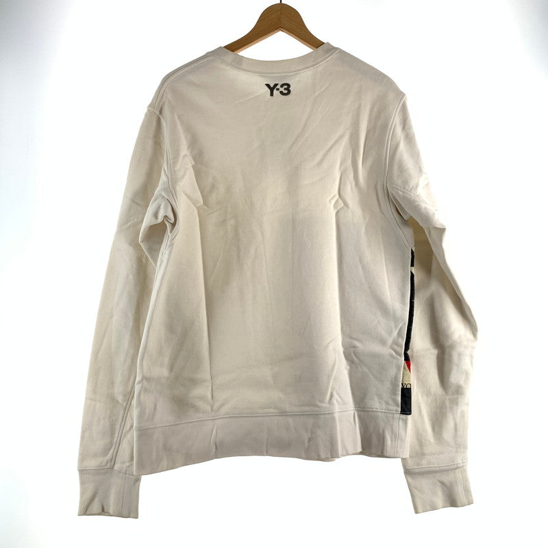 【中古品】【メンズ】 Y-3 ワイスリー CREW SWEATSHIRT クルー スウェットシャツ メンズ Mサイズ ホワイト 140-260516-io-07-fuzh 万代Net店