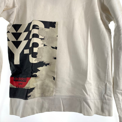 【中古品】【メンズ】 Y-3 ワイスリー CREW SWEATSHIRT クルー スウェットシャツ メンズ Mサイズ ホワイト 140-260516-io-07-fuzh 万代Net店