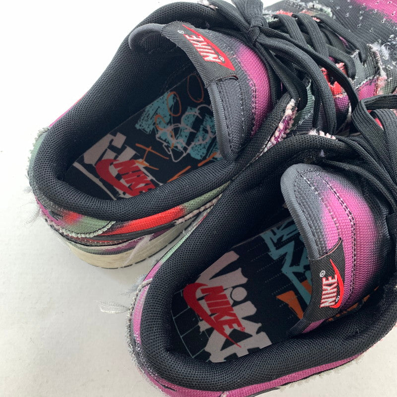 【中古品】【メンズ】 NIKE ナイキ DM0108-002 DUNK LOW GRAFFITI "PINK BLACK" SIZE:28.5cm ※本体のみ スニーカー 靴 ※使用感あり 160-260717-io-09-fuzh 万代Net店