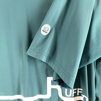 【中古品】【メンズ】 RUFFLOG ラフロッグ 半袖Tシャツ GREEN SIZE:L ハイネック 148-260818-io-13-fuzh カラー：グリーン 万代Net店
