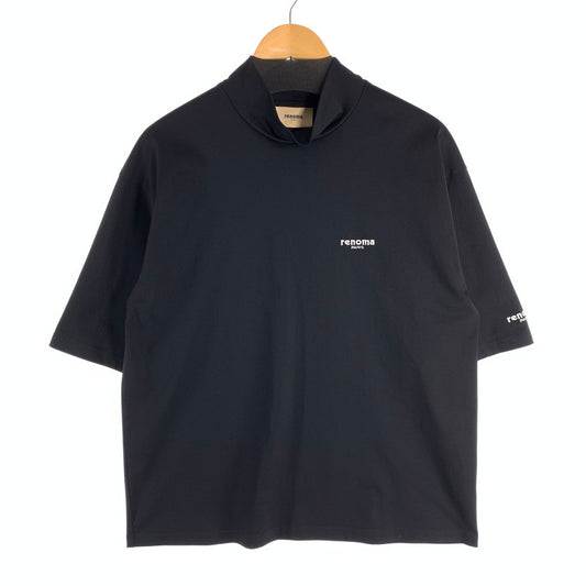 【中古品】【メンズ】 RENOMA STP-1-007B ハイネック半袖Tシャツ カットソー ブランド 古着 141-260523-gm-37-fuz サイズ：L カラー：ブラック 万代Net店