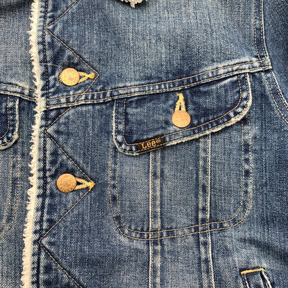 【中古品】【メンズ】 LEE リー LB0219 STORM RIDER DENIM JACKET ストーム ライダー デニムジャケット BLUE SIZE:S 裏ボア 147-260815-io-12-fuzh カラー：ブルー 万代Net店