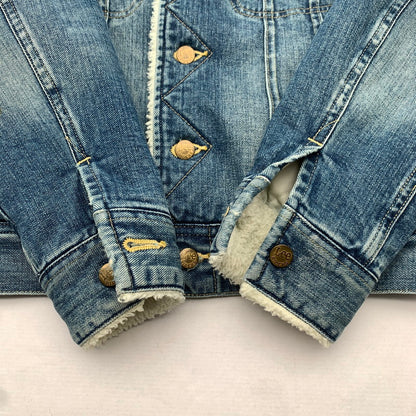 【中古品】【メンズ】 LEE リー LB0219 STORM RIDER DENIM JACKET ストーム ライダー デニムジャケット BLUE SIZE:S 裏ボア 147-260815-io-12-fuzh カラー：ブルー 万代Net店