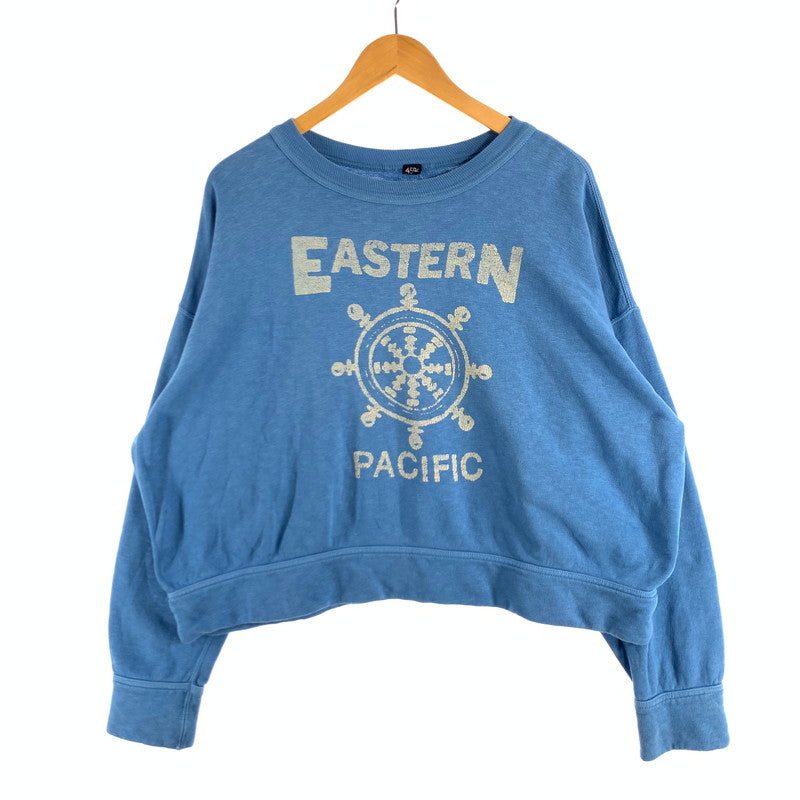 【中古品】【メンズ】 45R SWEAT LIGHTBLUE スウェット ブランド 古着 オーバーサイズ 145-260628-gm-06-fuz サイズ：不明 カラー：ライトブルー 万代Net店