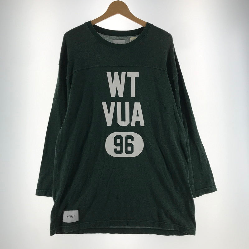 【中古品】【メンズ】 WTAPS ダブルタップス 241ATDT-CSM18 QB LS RACO ERA 七分袖カットソー 142-260528-ny-03-fuz サイズ：04 カラー：グリーン 万代Net店