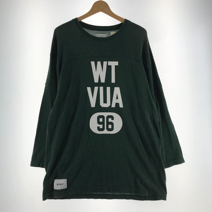 【中古品】【メンズ】 WTAPS ダブルタップス 241ATDT-CSM18 QB LS RACO ERA 七分袖カットソー 142-260528-ny-03-fuz サイズ：04 カラー：グリーン 万代Net店
