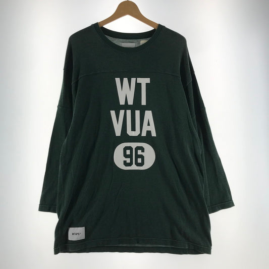 【中古品】【メンズ】 WTAPS ダブルタップス 241ATDT-CSM18 QB LS RACO ERA 七分袖カットソー 142-260528-ny-03-fuz サイズ：04 カラー：グリーン 万代Net店