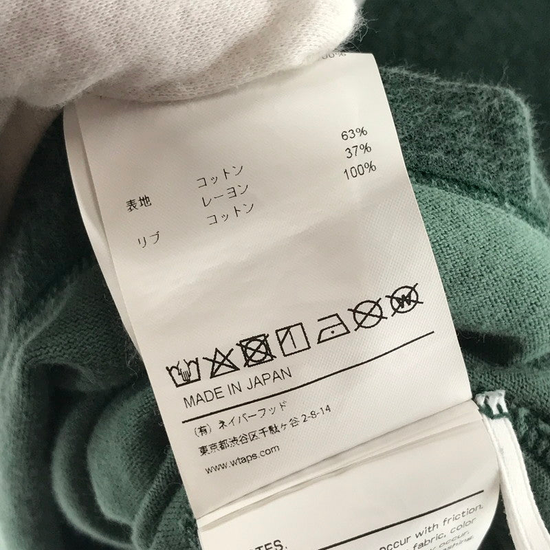 【中古品】【メンズ】 WTAPS ダブルタップス 241ATDT-CSM18 QB LS RACO ERA 七分袖カットソー 142-260528-ny-03-fuz サイズ：04 カラー：グリーン 万代Net店